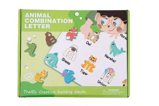 Abecedario Letras Combinación animales inglés