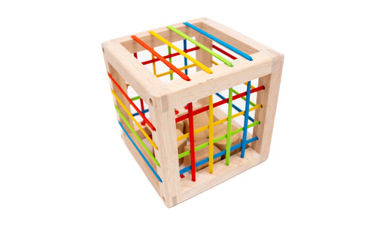 Bloque didáctico sensorial cuadrado