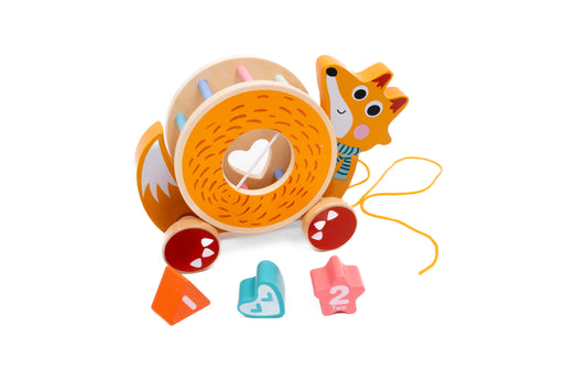 Animales de Arrastre con encaje madera